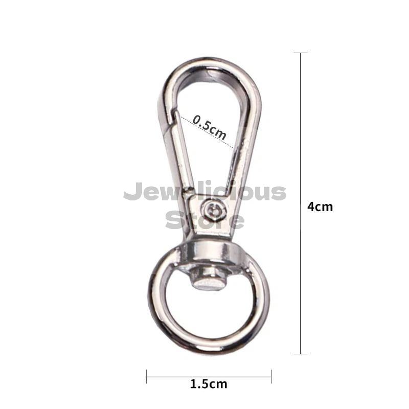 Lobster Clasp Silver - 2 stuks draaibare kreeftklauwsluitingen goud zilver