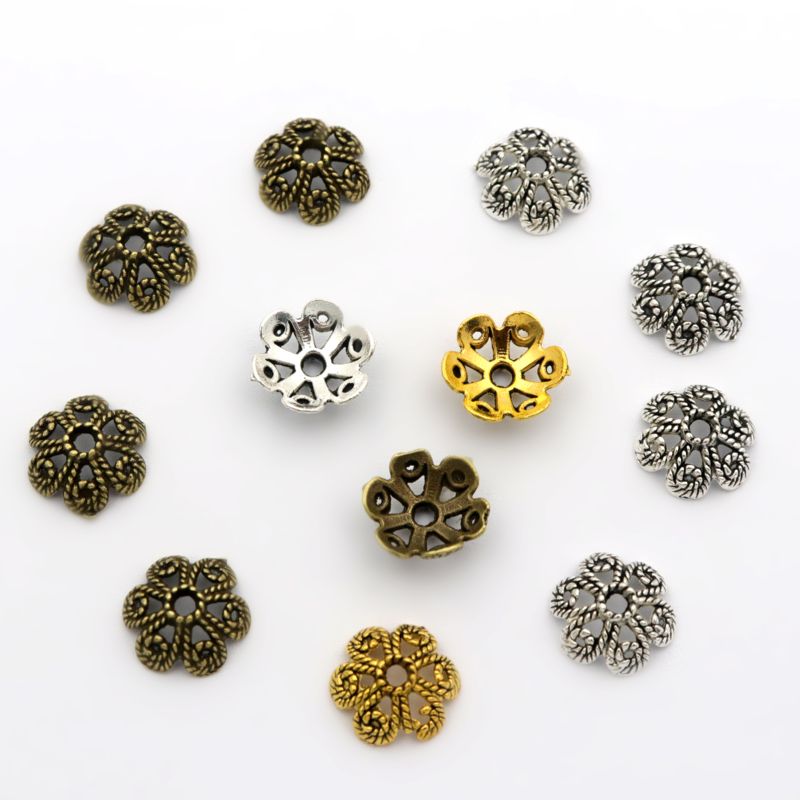 Jewelry Making Business - 50 stuks bloem holle losse spacer