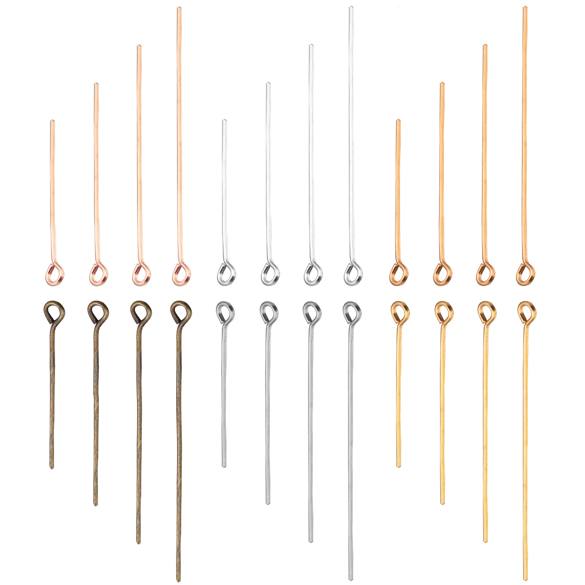 Jewelry Making Rivets - 200 stks/partij 20/26/30/35/40/45/50mm Rose Gold Eye