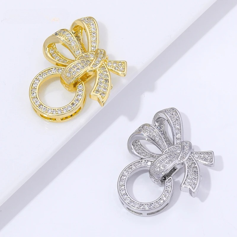 Jewelry Making Rings - 18K vergulde parel sluitingen connectoren ingelegd