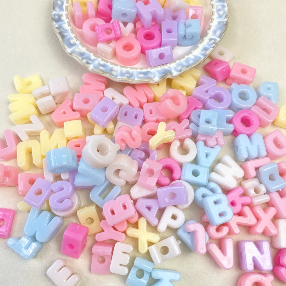 Jewelry Making Online - 10/50/100PCS 14-20mm Acryl Letter Kralen Snoep