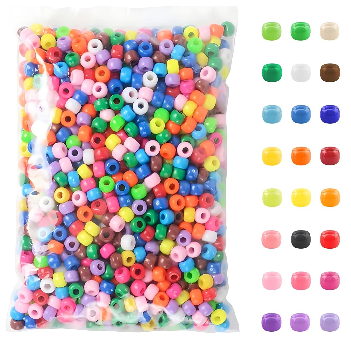 Jewelry Making Business - 500 stks Pony Snoep Kleurrijke Plastic