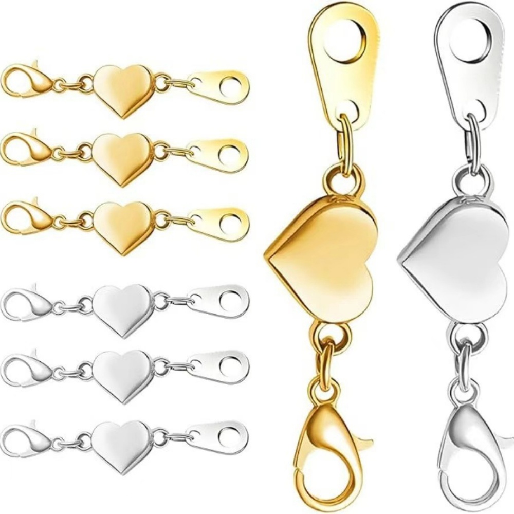Lobster Clasp Silver - 5 stuks roestvrij staal sterke magnetische