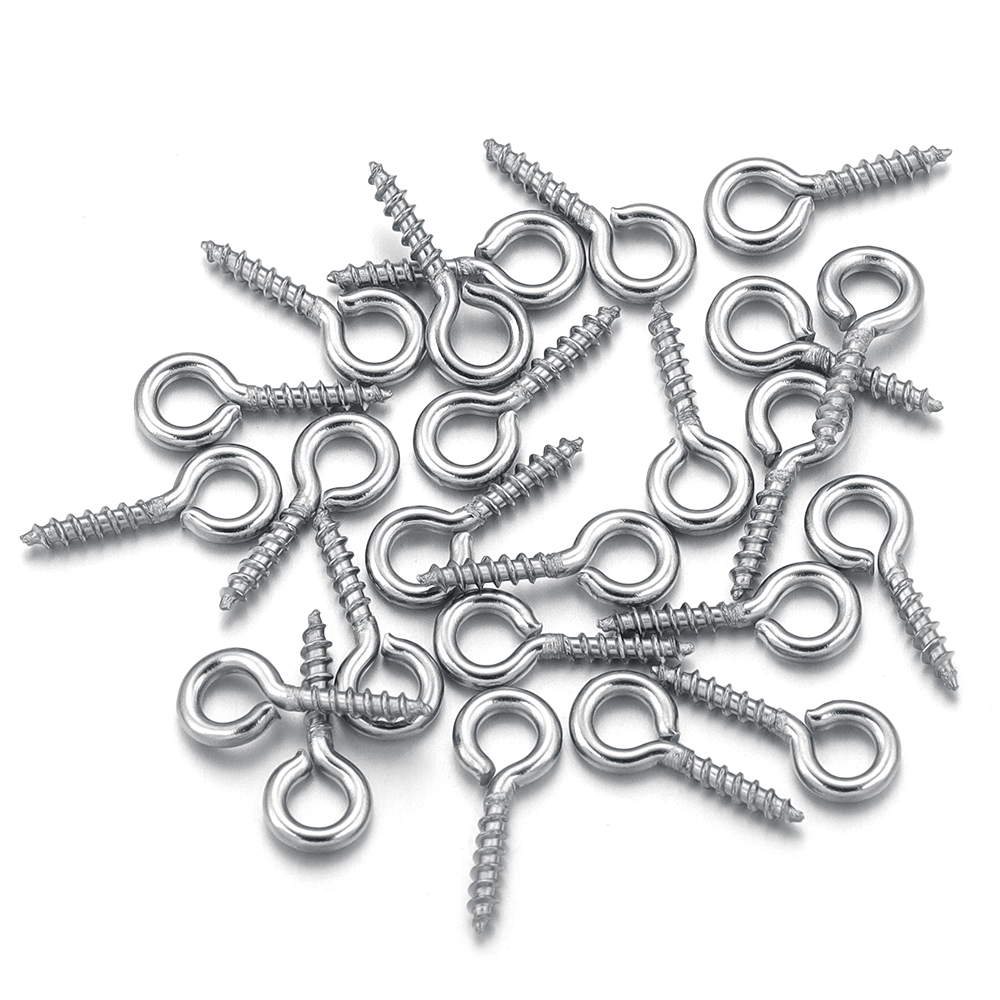 Jewelry Making Rivets - 100 stks/partij Rvs Mini Schroef Eye
