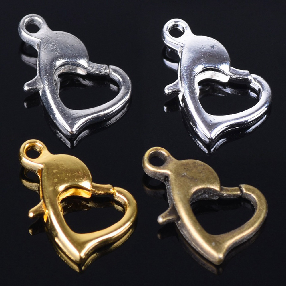 Jewelry Making Silver - 30Pcs 12X8Mm Goud/Zilver/Brons Kleur Metal Heart