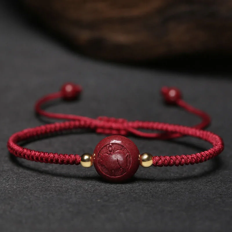 Making Custom Jewelry - Aangepaste Cinnaber Chinese Zodiac Diy Armband