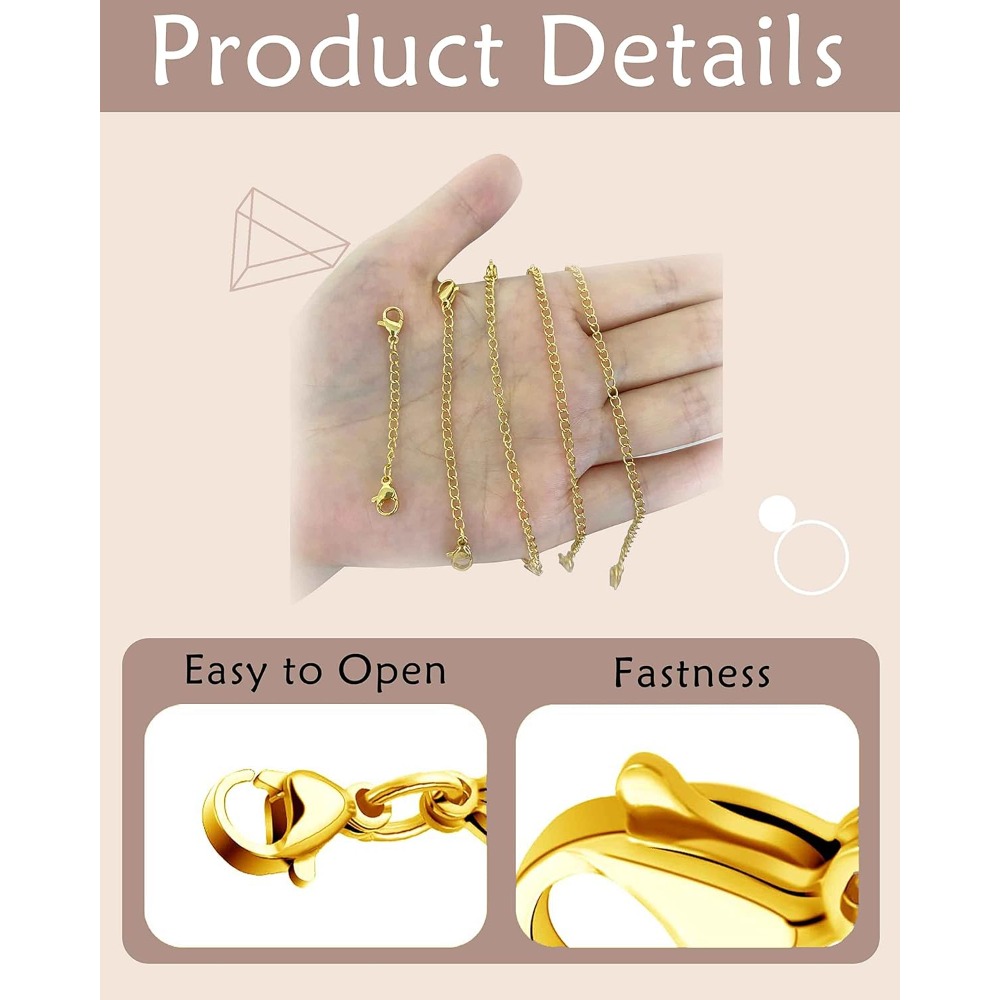10 stuks kettingverlengstukken - Jewelry Making Chain recensie en prijs