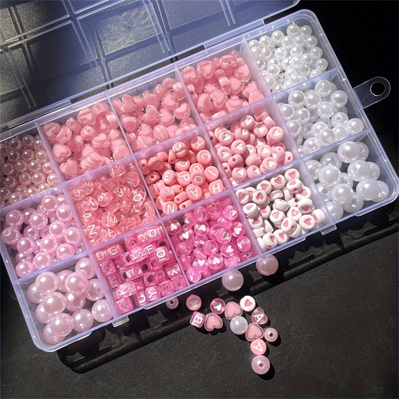 10-delige roze alfabetdoos, ac - Jewelry Making Online recensie en prijs