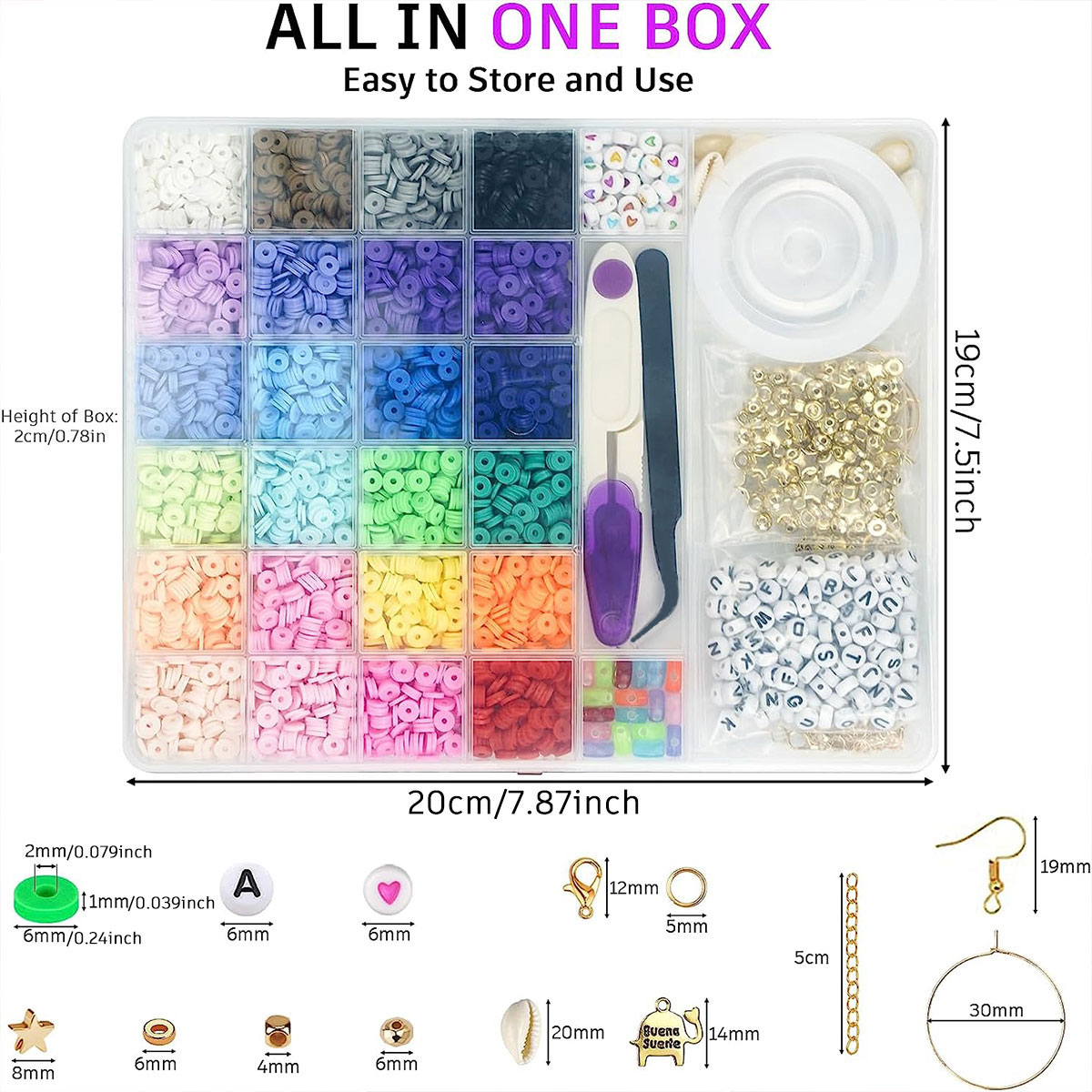 6000 stuks 24 kleuren platte r - Jewelry Making Online recensie en prijs