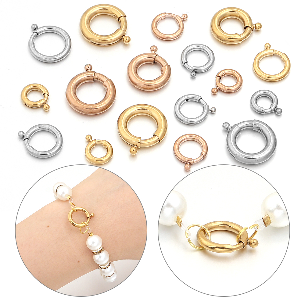2 stuks roestvrijstalen veersl - Jewelry Making Rings recensie en prijs
