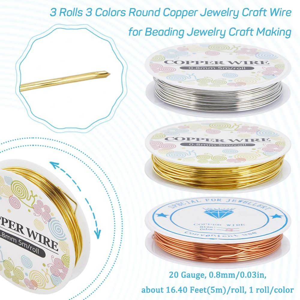 12,8 m koperen sieraden draad  - Jewelry Making Online recensie en prijs