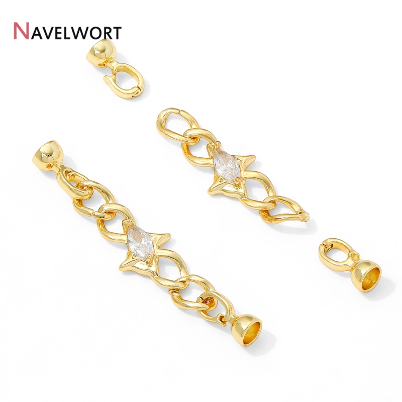 14K Verguld Messing Zirkoon Co - Jewelry Making Chain recensie en prijs