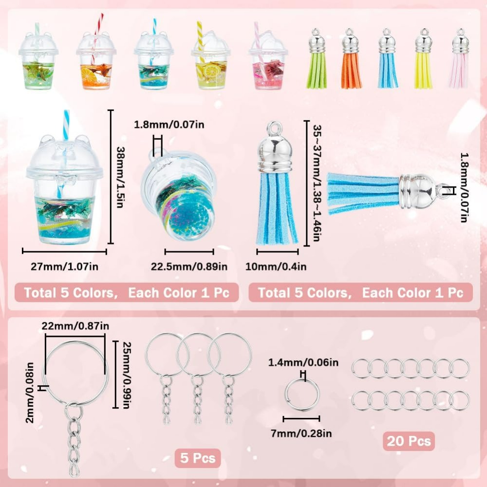 35 stks DIY 5 Sets Bubble Tea  - Jewelry Making Chain recensie en prijs