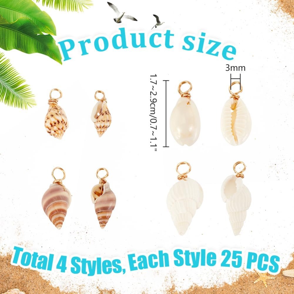 100 stks 4 Stijlen Natuurlijke - Jewelry Making Online recensie en prijs