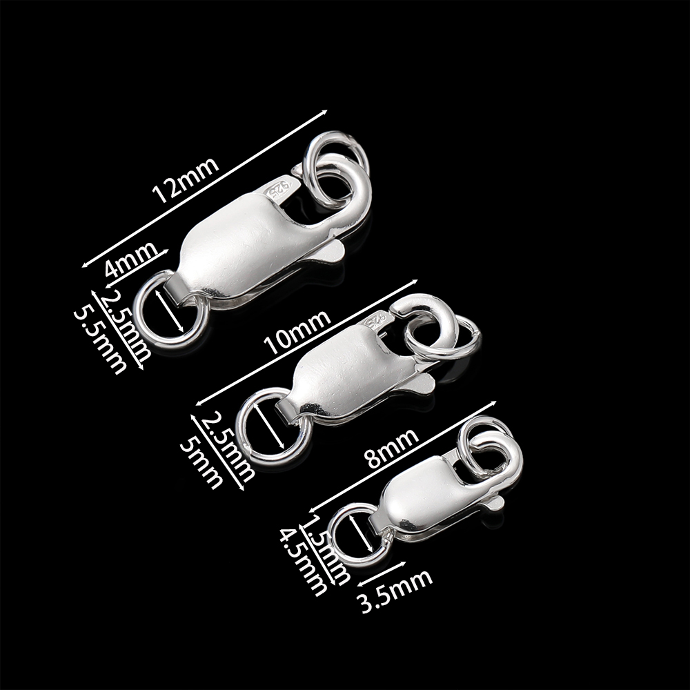 2 stuks massief zilveren kreef - Lobster Clasp Silver recensie en prijs
